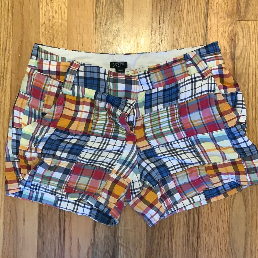 Patchwork jcrew shorts